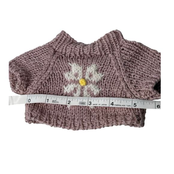 Knit SWEATER Fits Boyds Bears 11" Chest Size Dogs Dolls Teddy Bear Plush Toys - Picture 3 of 5